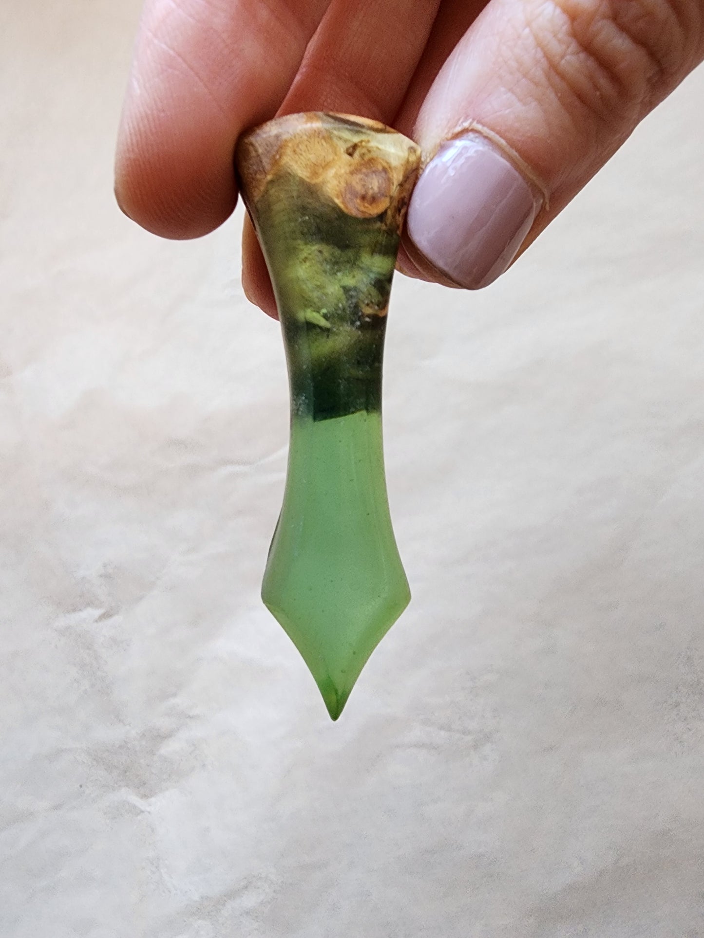 Wood Resin Pendant