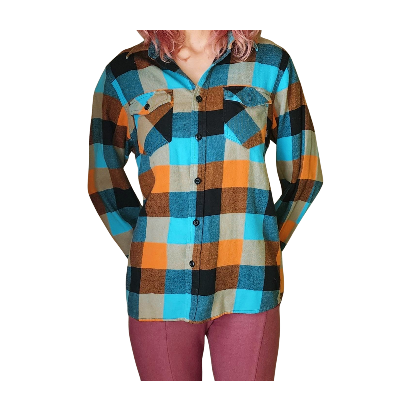 Blue & Orange Flannel - Vans