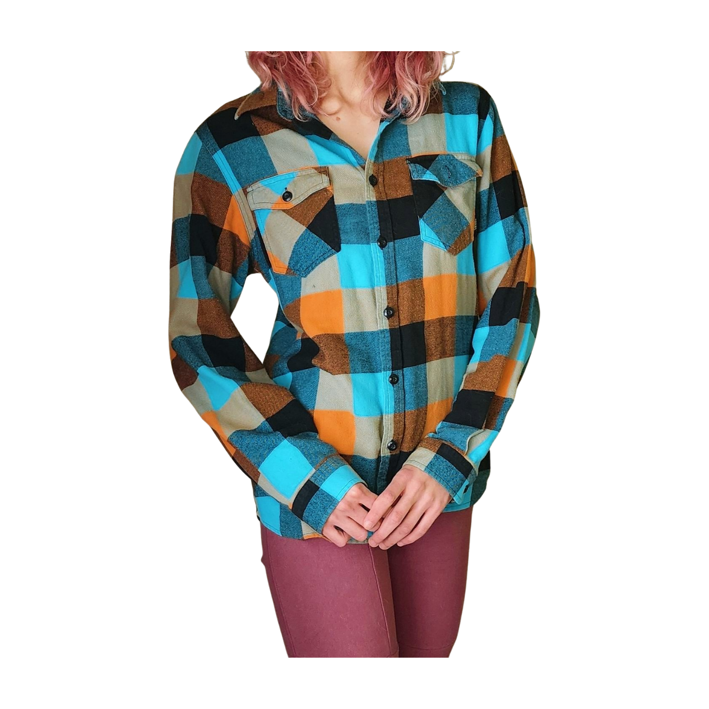 Blue & Orange Flannel - Vans