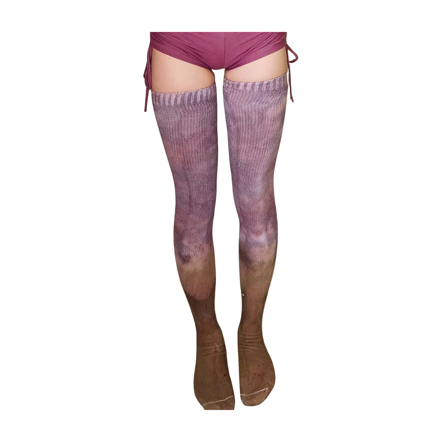Hand Dyed Thigh High Socks - Rokita and Boruta