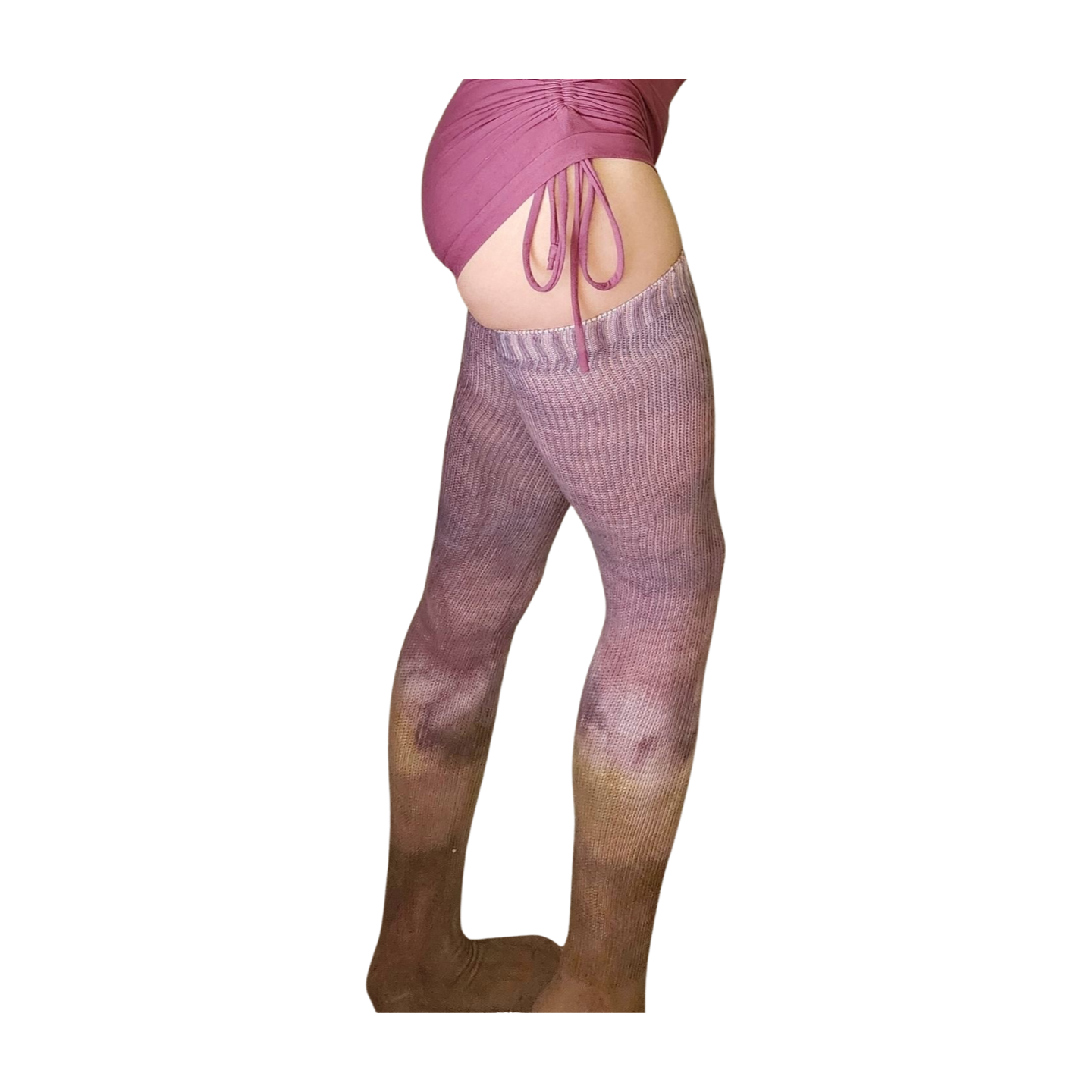 Hand Dyed Thigh High Socks - Rokita and Boruta