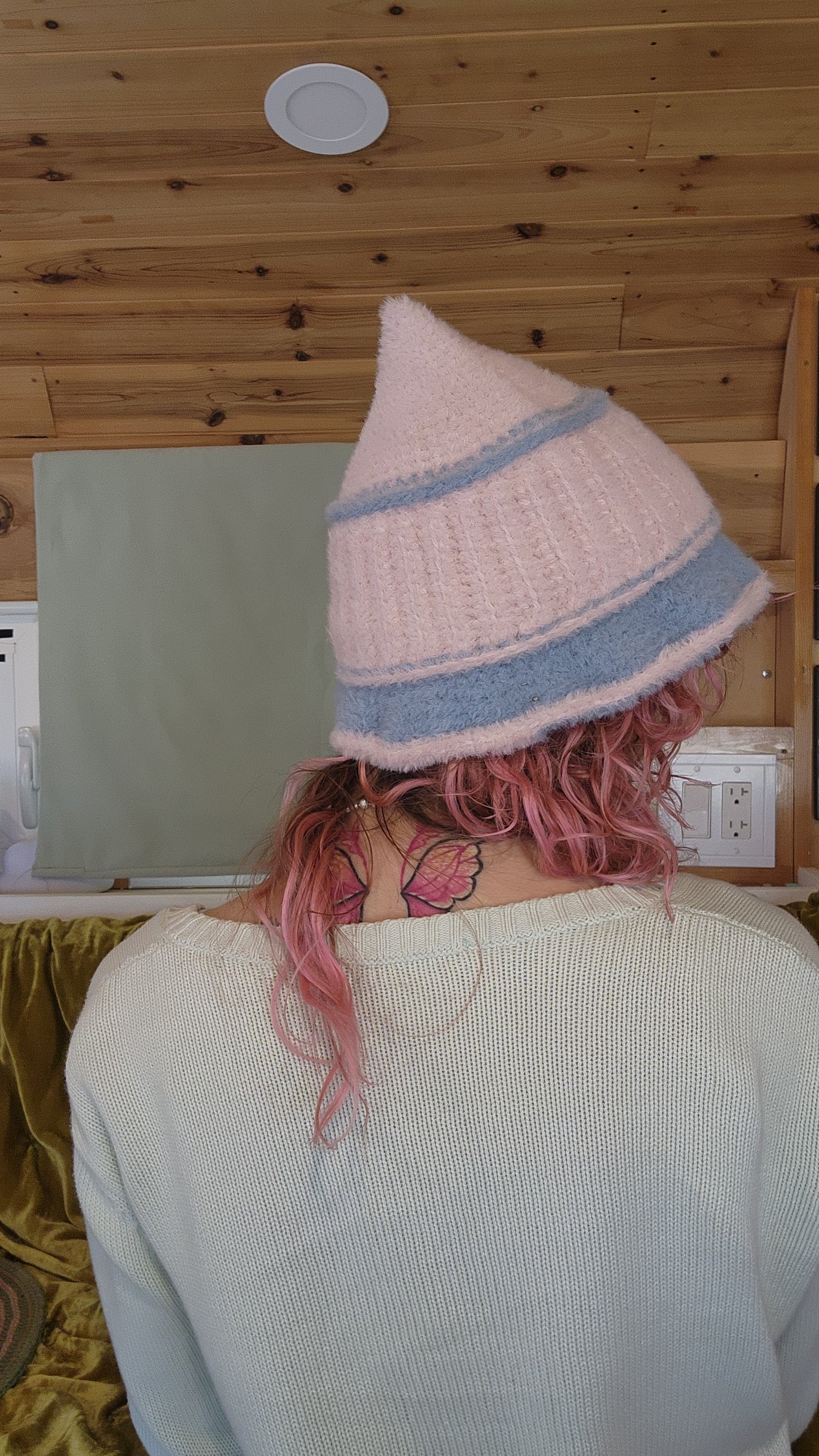 Foxglove Bucket Hat - Fuzzy Pink & Blue