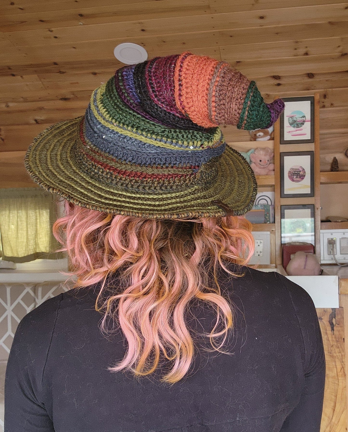 Twisteria Witch Hat - Autumn Patchwork