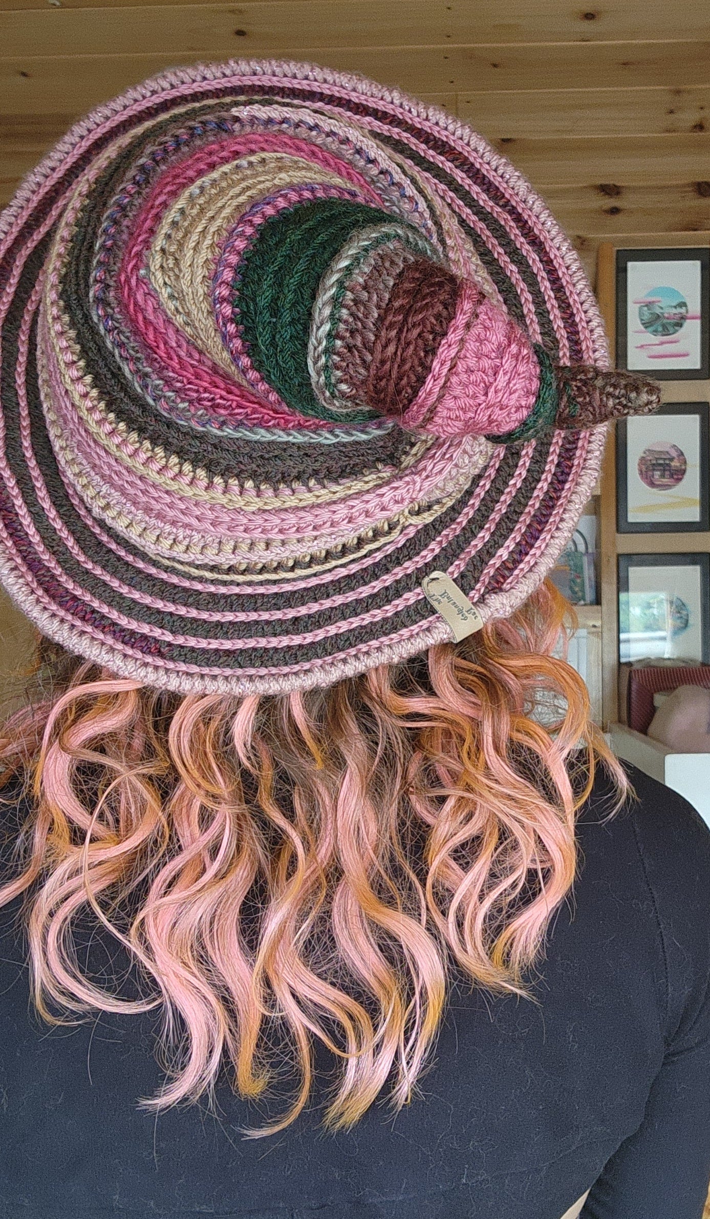 Twisteria Witch Hat - Garden Tones Patchwork