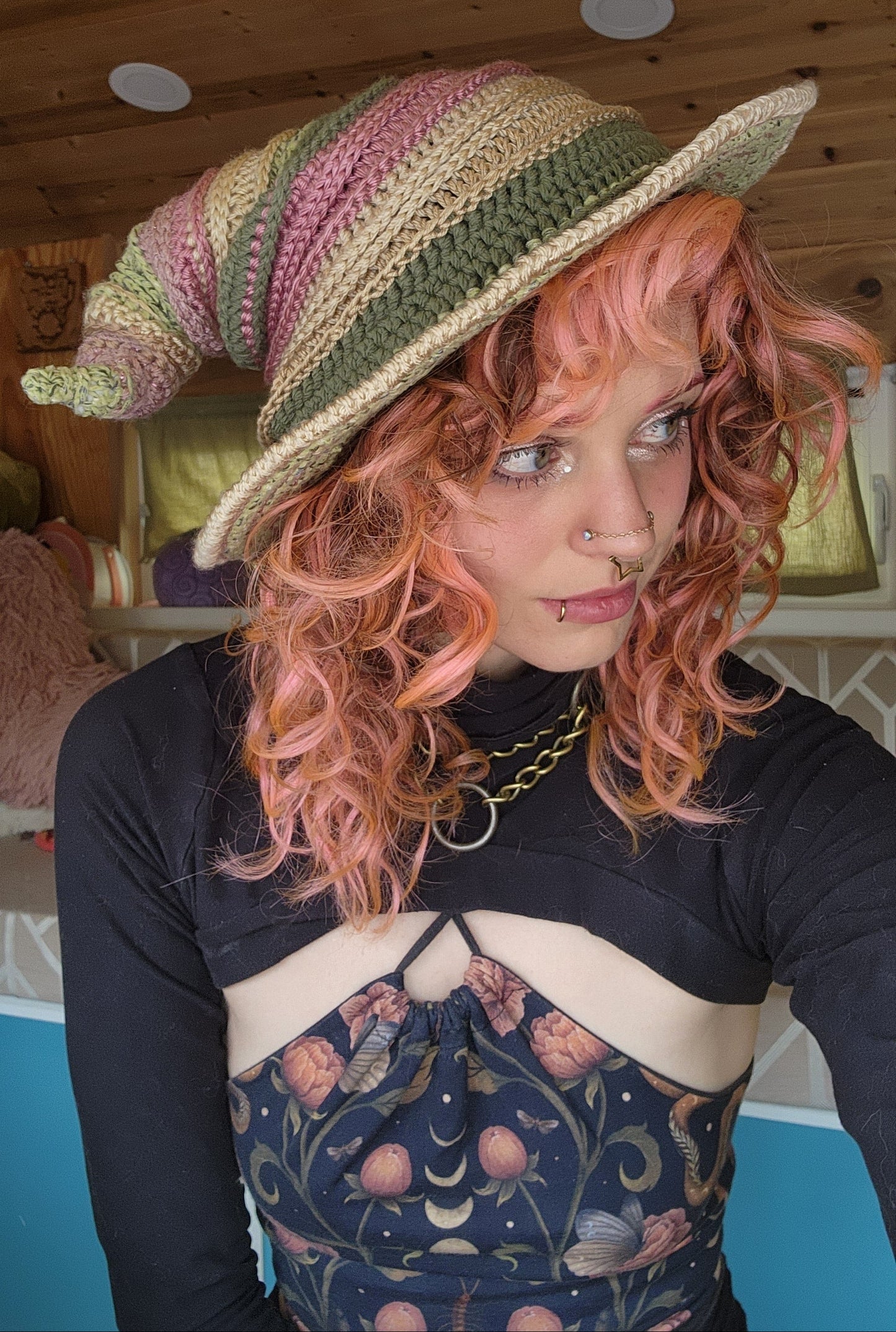 Twisteria Witch Hat - TEF Brand Colors Patchwork