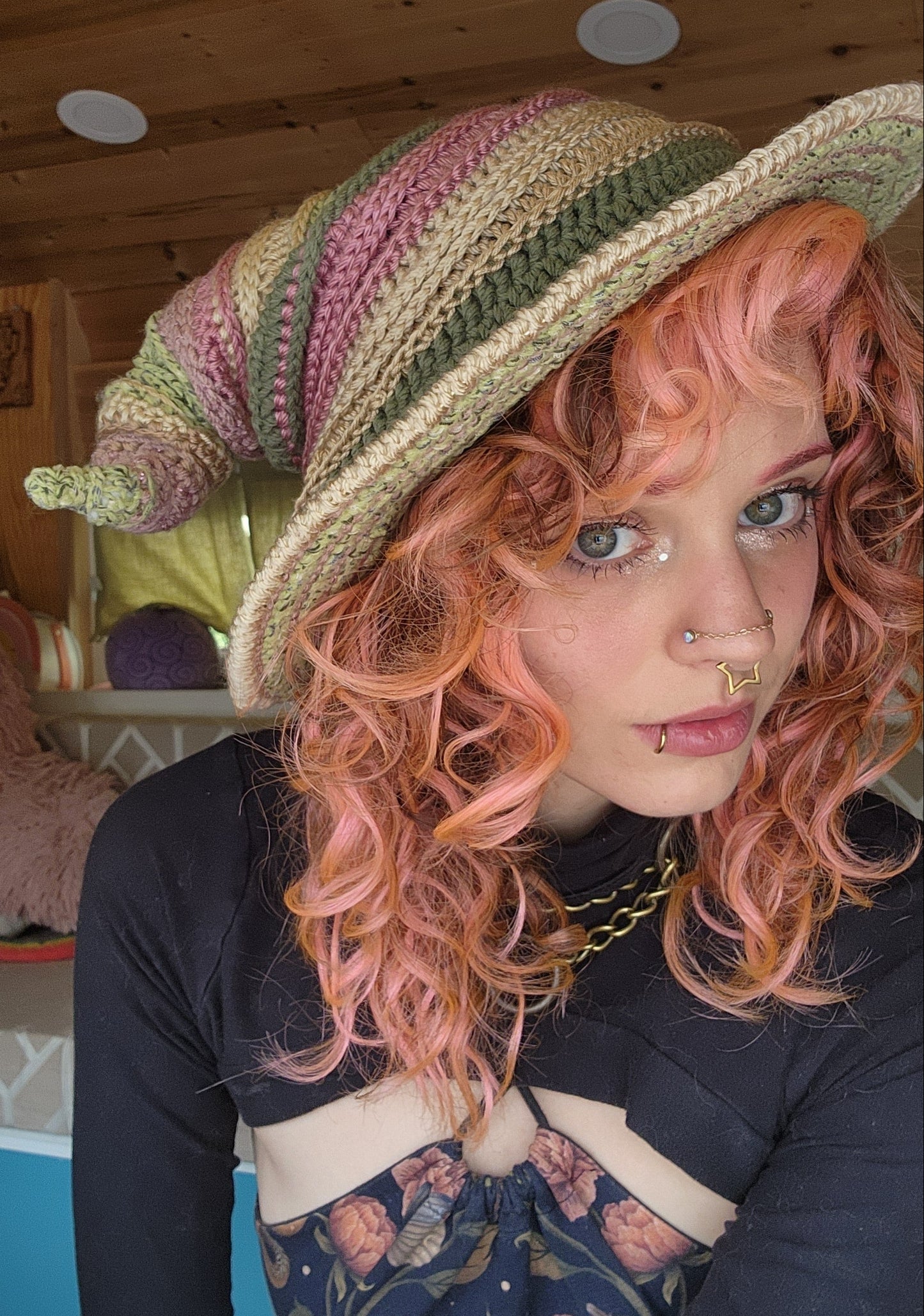 Twisteria Witch Hat - TEF Brand Colors Patchwork