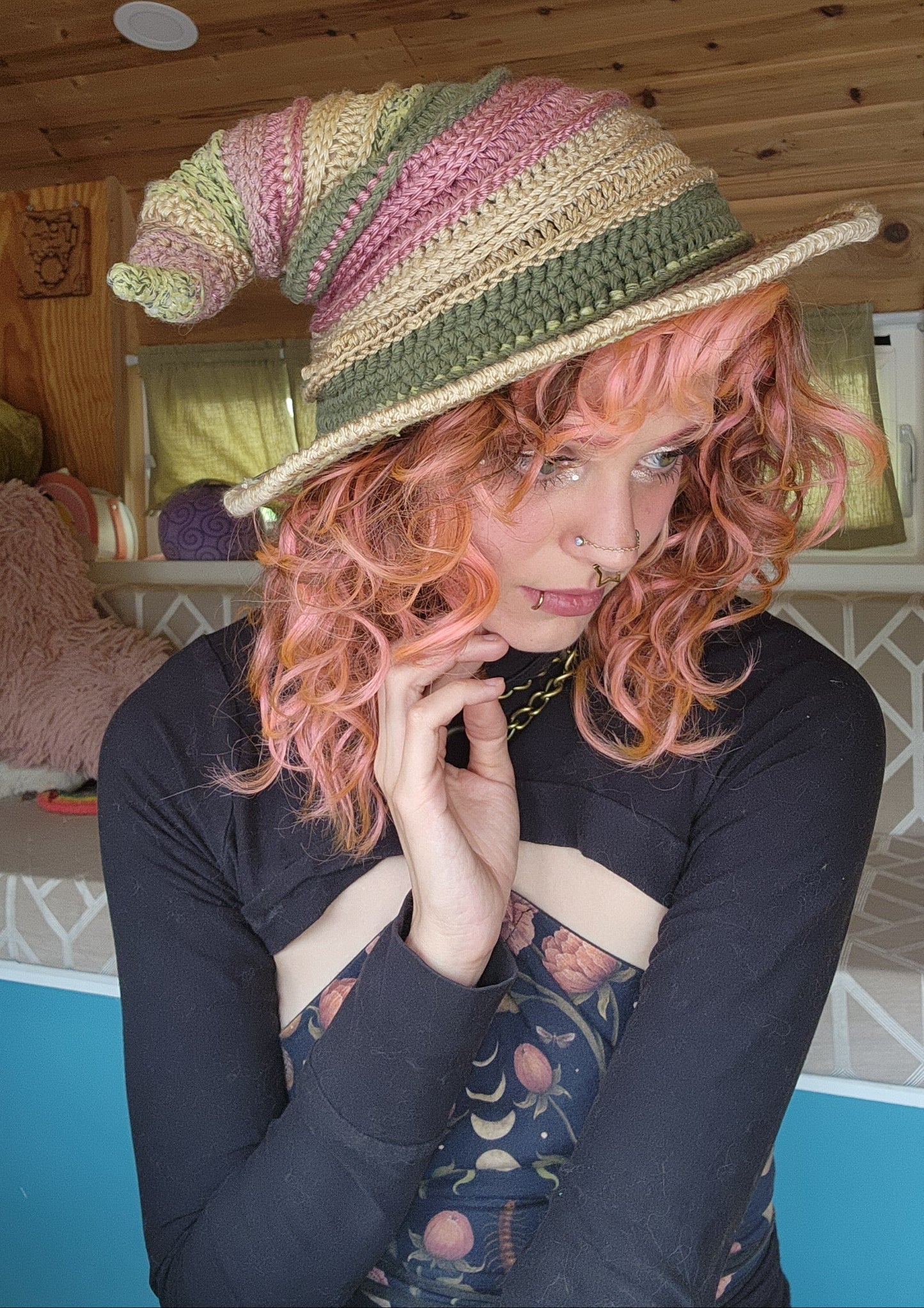 Twisteria Witch Hat - TEF Brand Colors Patchwork