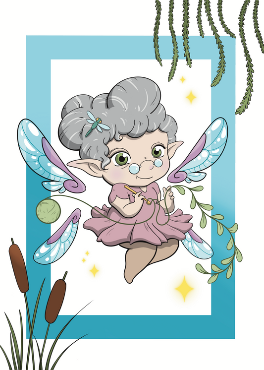 Cattail Faerie Print