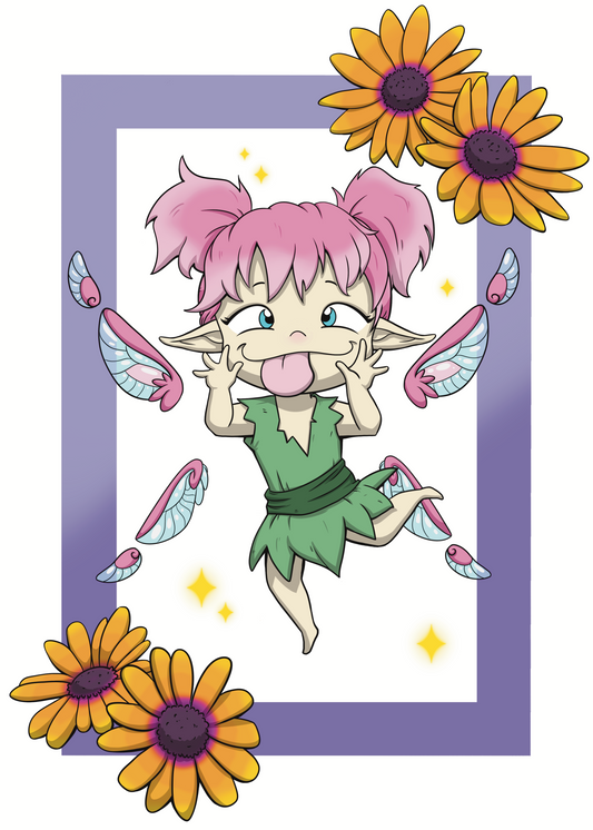 Daisy Faerie Print